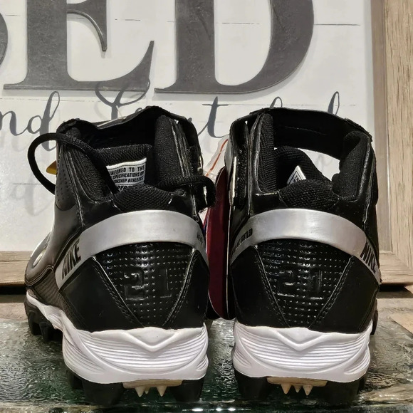 Nike Super Bad Never Out Football Cleats Change Swoosh Color Size 7.5 - Picture 6 of 7